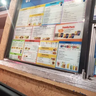Forgot to take pic at the big menu.