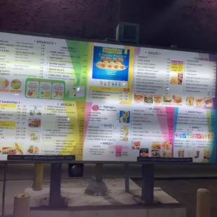 Updated menu