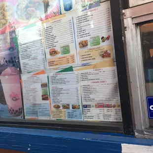 This is the drive thru pick up window...a whole additional menu, after you&apos;ve already ordered