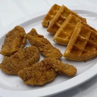 fried chicken and waffles