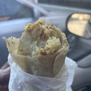 This only mashed potatoes burrito