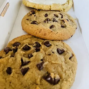 Large cookies.