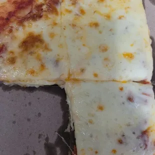 A crap cook job on a pizza.