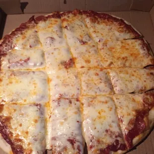 Paparoni...extra cheese and lots of pepperoni!