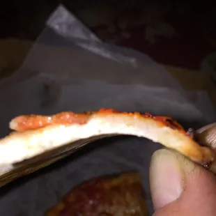 Something new for toms pizza????? Horrible!!!!!