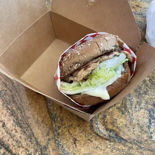 Grilled Chicken Breast Hot Sandwich