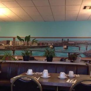 Pleasant dining room was very clean and tidy.