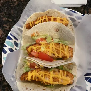 Salmon tacos