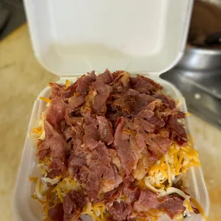 Chili Cheese Fries With Pastrami