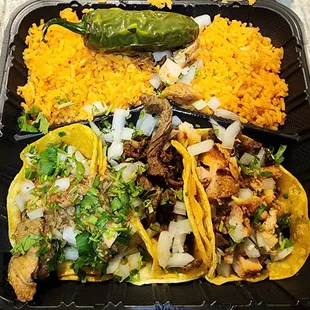 Chicken Taco plate.