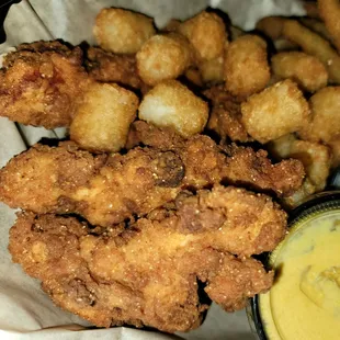 Chicken tenders &amp; tater tots
