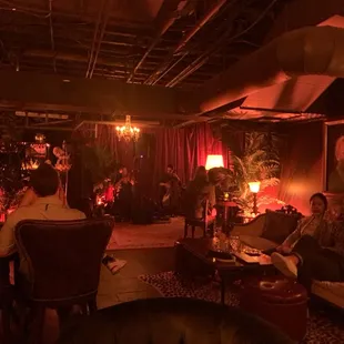 Downstairs speakeasy