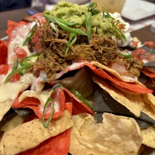 Deep dish birria nachos