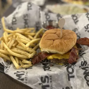 All American Burger with bacon