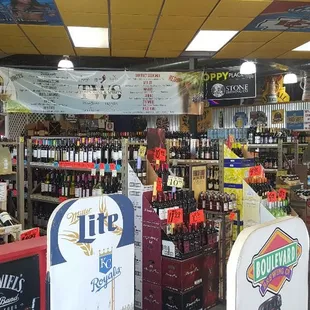 the inside of the store