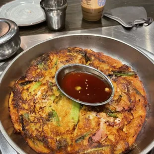Kimchi Seafood Pajeon