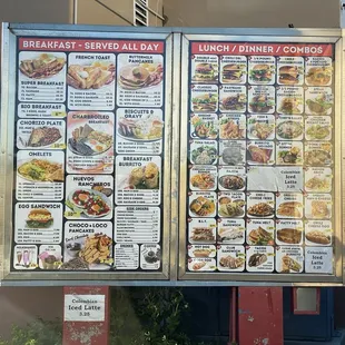 Shakes, chicken strips, salads