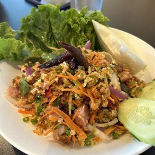 Nam with Crispy Rice