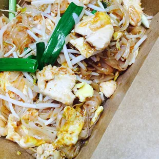 Pad Thai with your choice of protein.  Vegan welcome.