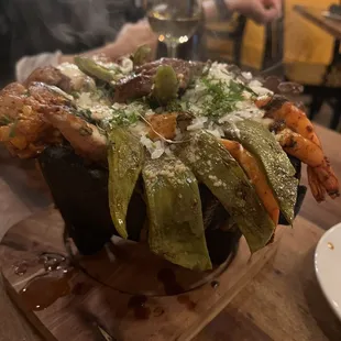 Lava rock mixed grill