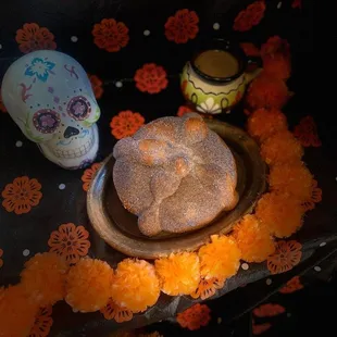 a sugar skull and a sugar skull