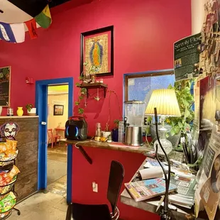 Connected to an art gallery