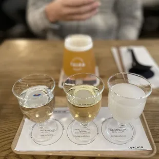 Sake flight, 7/10