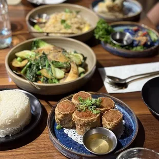 HOY JOR , Veg and Mushroom Stir Fry, VEG DUMPLING