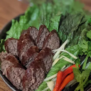 Mum - dry cured beef and beef liver sausage