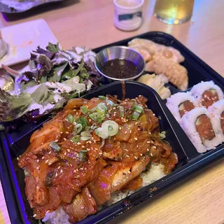 Pork Kimchi Bento & Miso Soup