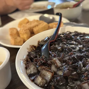 M3. black bean noodles with minced pork