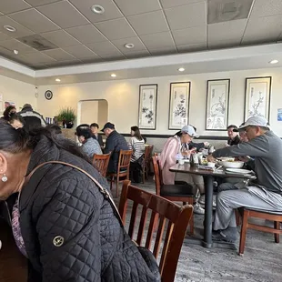 people eating in a restaurant