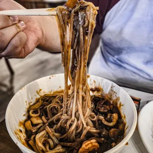 Black bean noodles
