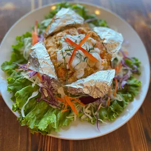 Thai steamed salmon curry