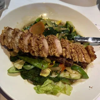 Pork Belly (Basil Sauce)