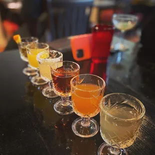 The cocktail flight!!