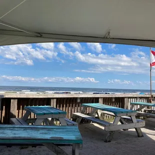 The patio ocean view!