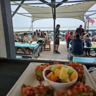 The main reason to stop by Toni and Joe's: The beachside location and the view