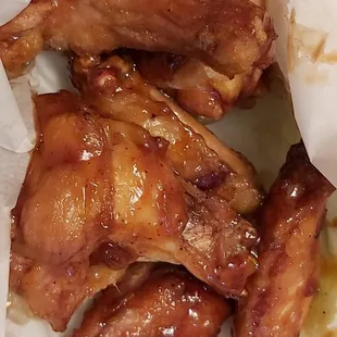 Bourbon molasses sauce. Sweet but not compelling.