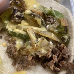 Cheesesteak taco
