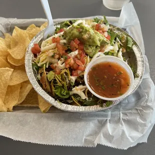 Burrito bowl with chicken