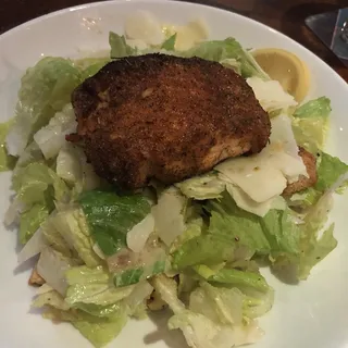 Blackened Salmon Caesar.
