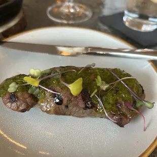 Steak with chimichurri