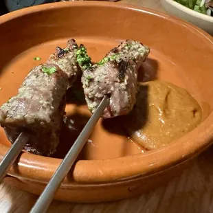 Lamb skewers