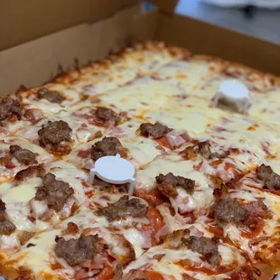 a pizza in a box