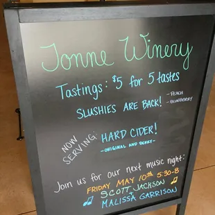 I want to try the berry cider next time. Love the peach slushy.