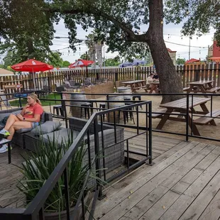 Spacious outside deck!