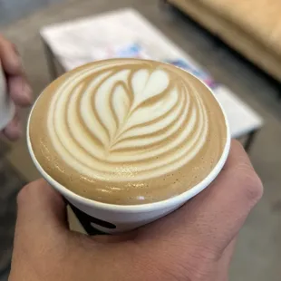 Perfect latte art!