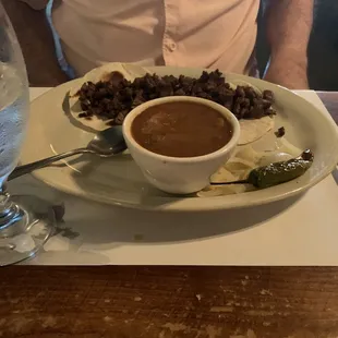 a plate of food