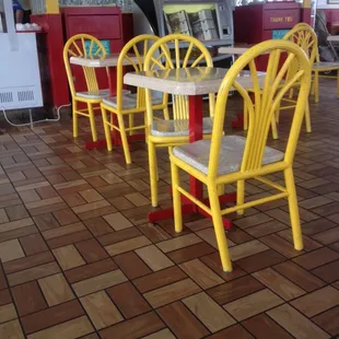 Tones station. And seating